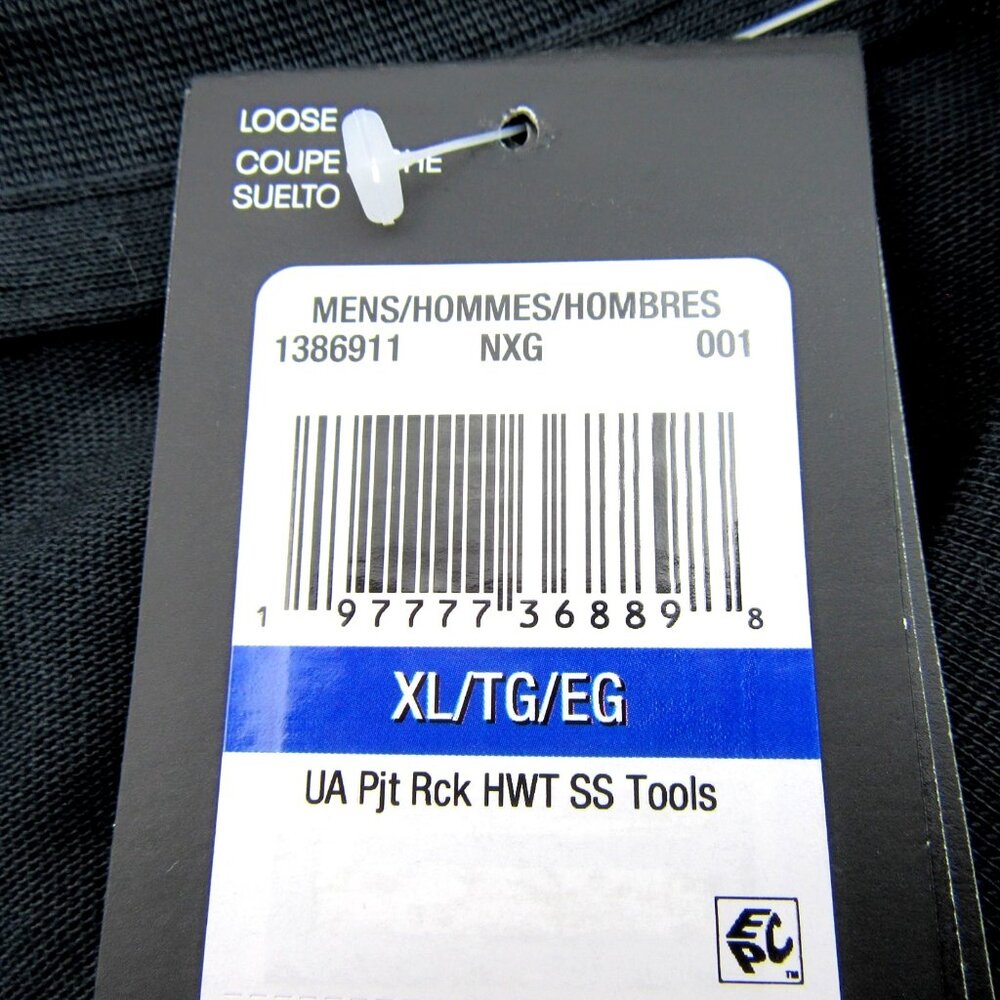 Under Armour Project Rock Wrecking Crew T-Shirt Mens Size XL Black Tee NEW - Picture 10 of 13